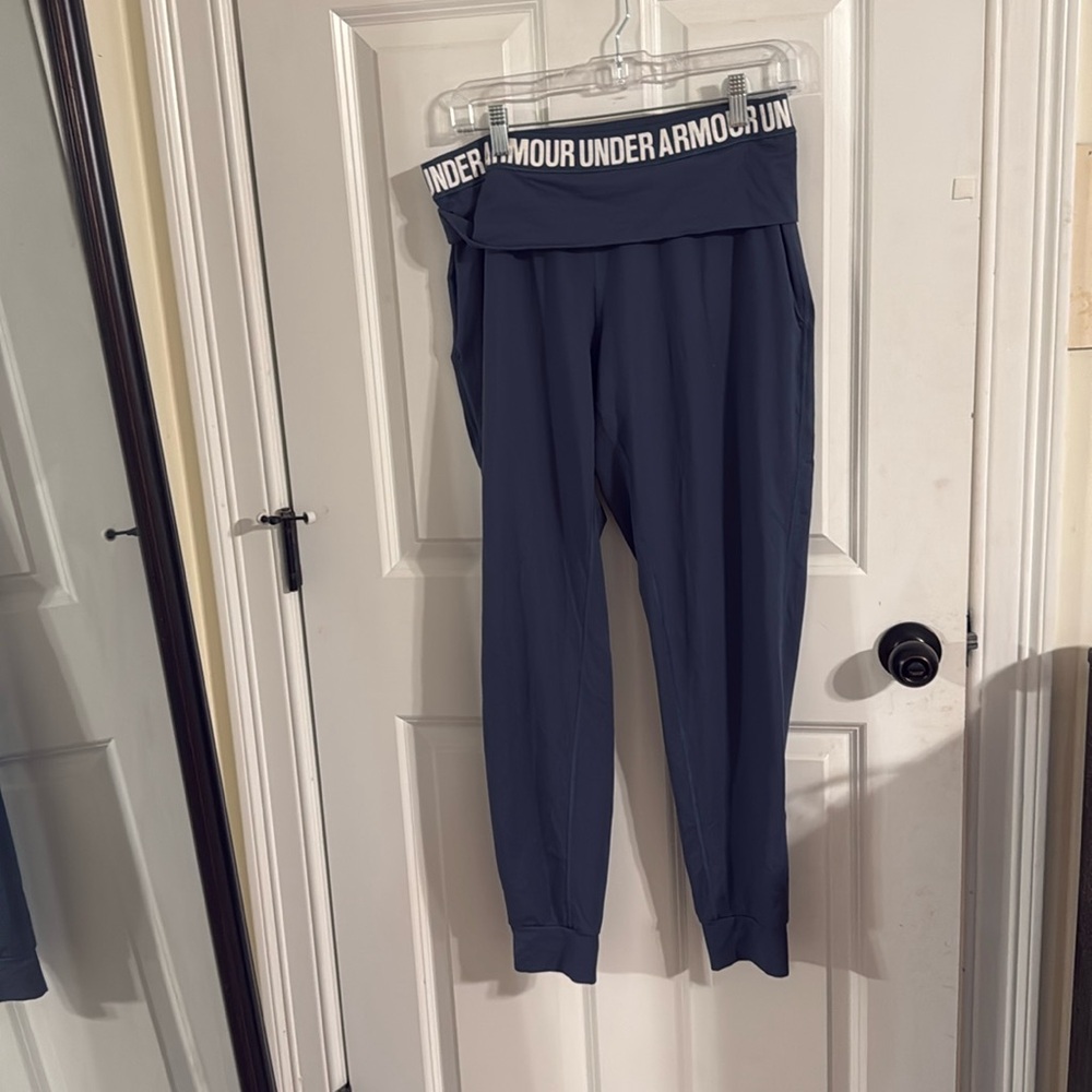Brand new under Armour logo lounge pants in slate blue